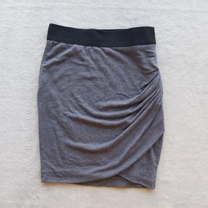 Princess Vera Wang speckled sarong asymmetric wrap mini straight pencil skirt🌃